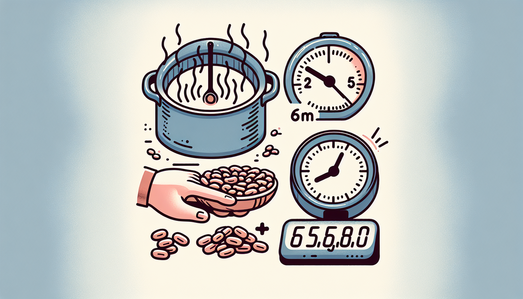 Regelmäßiges Überprüfen der Bissfestigkeit - Bohnen kochen: wie lange?